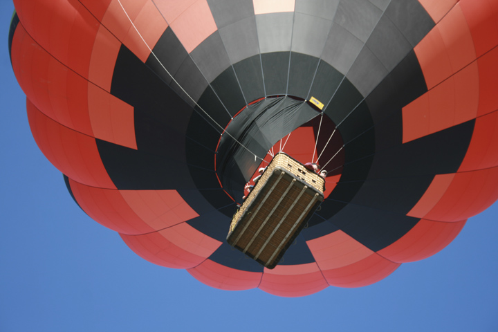 At launch of the hot-air balloon 'LadyBug', somewhere in Western Montana. At launch of the hot-air balloon 'LadyBug', somewhere in Western Montana.