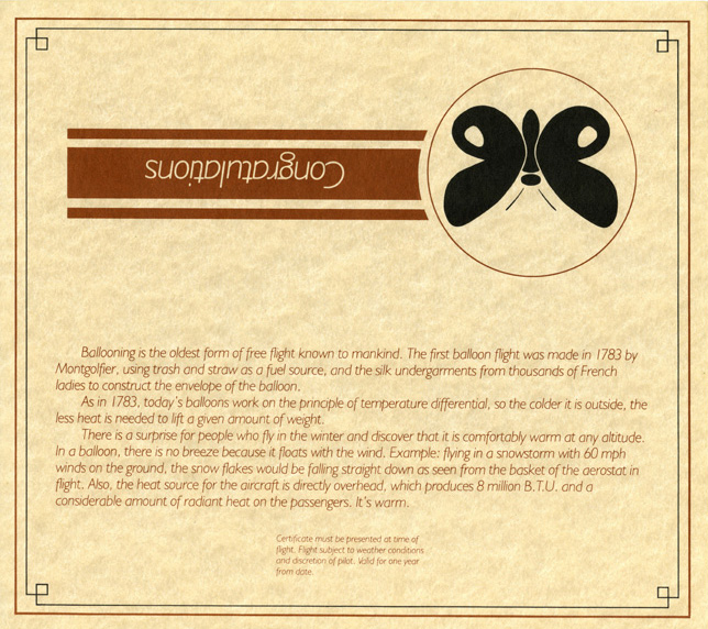 Outside of Mountain Butterfly gift certificate