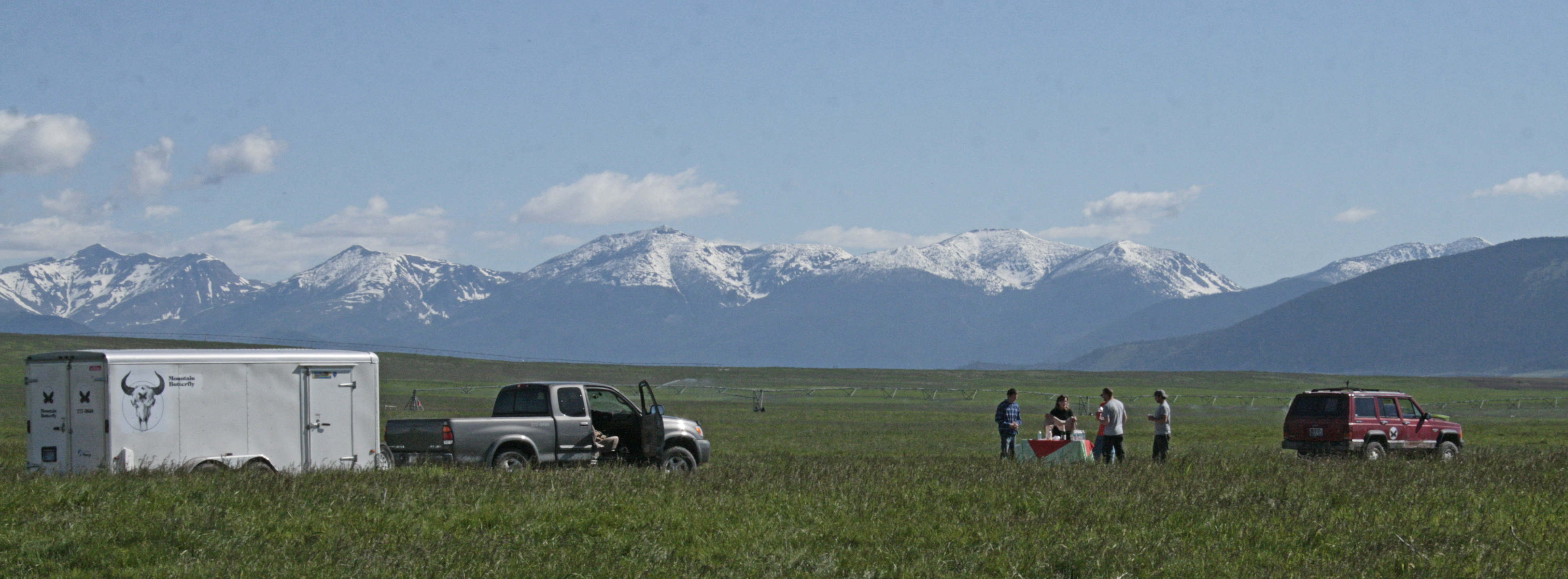 Southern boundary of The Bob Marshall Wilderness in the background.
