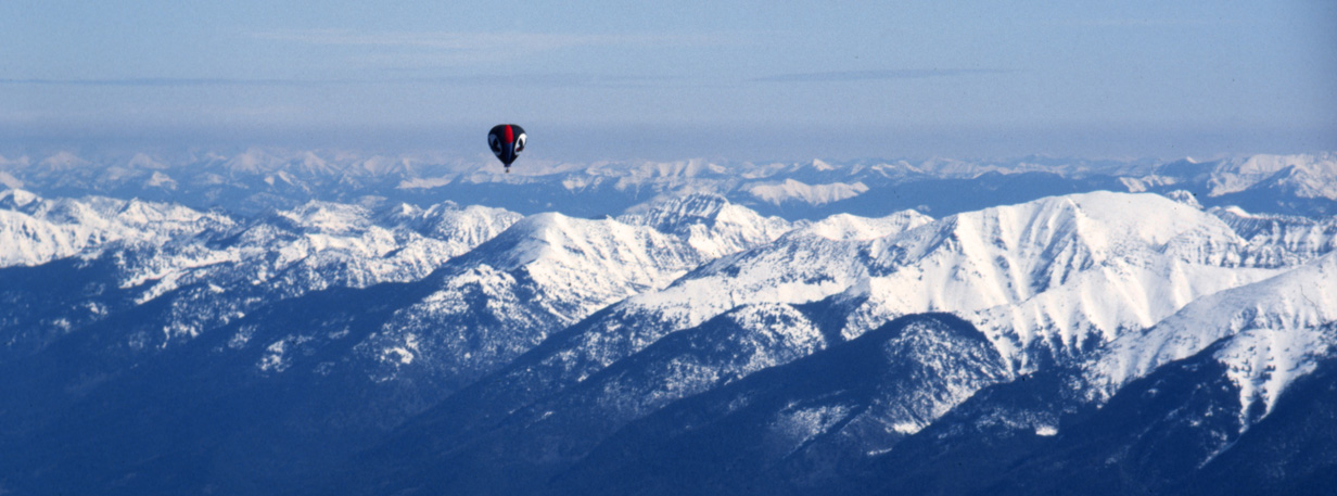 The Mountain Butterfly's First crossing of the Mission Mountains in Western Montana, launched from St. Ignatius in the Flathead Valley, heading due east, to land in the Swan Valley. 21 miles.